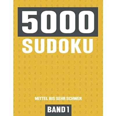 Abbildung von 5000 Sudoku: Großes Sudoku Buch mit Rätseln Schwierigkeit Mittel bis Sehr Schwer für Kinder, Erwachsene und Senioren Band 1
