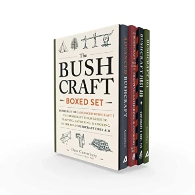 Abbildung von the Bushcraft Boxed Set: 101; Advanced Bushcraft; Field Guide to Trapping, Gathering, &amp; Cooking in Wild; First Aid (Bushcraft Survival Skills Series)