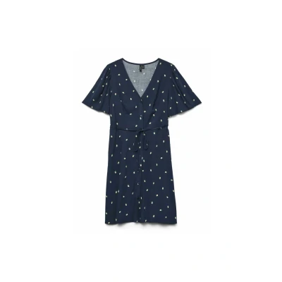 Abbildung von Vero Moda ALBA Short Blusenkleid, Damen, Größe: Large, Navy blazer