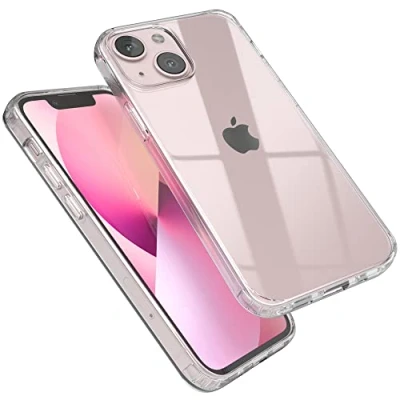 Abbildung von EAZY CASE Premium Crystal TPU Hülle kompatibel mit iPhone 13 Mini Schutzhülle Silikon Kameraschutz, Slimcover, Handyhülle, Silikonhülle, Backcover, Durchsichtig, Transparent