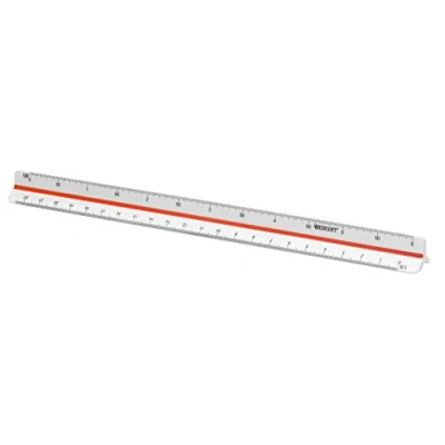 Abbildung von Westcott E 10161 00 Reduktionsmaßstab Berufsschule, Kunststoff, 30 cm, Weiß