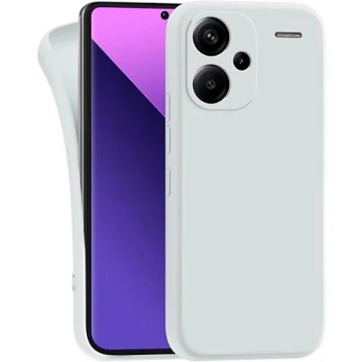 Abbildung von MyGadget Hülle kompatibel mit Xiaomi Redmi Note 13 Pro Plus 5G robuste Handyhülle TPU Case Slim Silikonhülle Back Cover Kratzfest Schutzhülle Matt Weiß