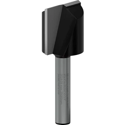 Abbildung von Bosch 2608628414 Fräser Bit, gerade, zweischneidig, 19 mm Durchmesser, Hartmetall