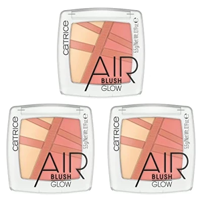 Abbildung von Catrice AirBlush Glow, Rouge, Nr. 010, Mehrfarbig, langanhaltend, sofortiges Ergebnis, schimmernd, vegan, ohne Parfüm, Alkohol, Parabene, 3er Pack (3x5.5g)