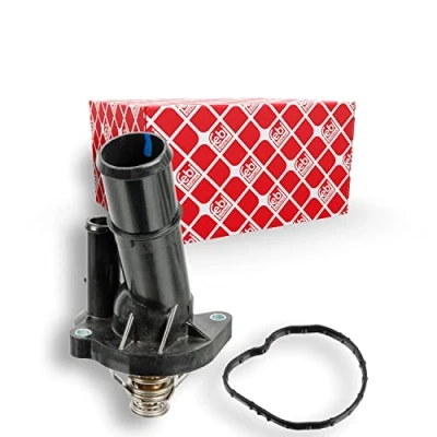 Abbildung von FEBI BILSTEIN 106075 Kühlwasserthermostat 89 mit Dichtung Gehäuse FORD: FIESTA 5, Focus C Max, 2 Schrägheck, VOLVO: V50, V70 3, S40 II