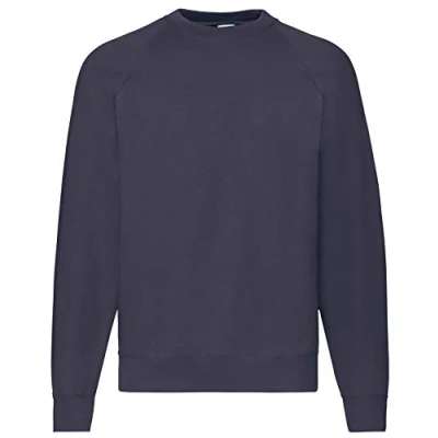 Abbildung von Fruit of The Loom Herren, Sweatshirt, Raglan Sweatshirt L,Blau Deep Navy