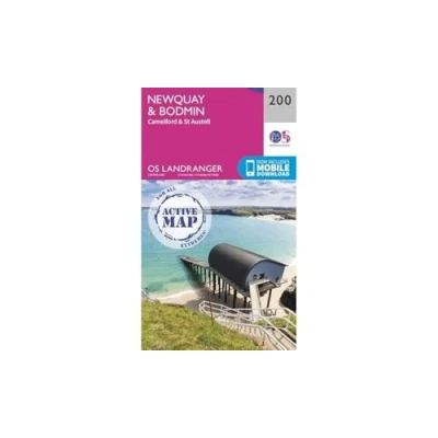 Abbildung von Newquay &amp; Bodmin: Camelford St Austell (OS Landranger Map, Band 200)