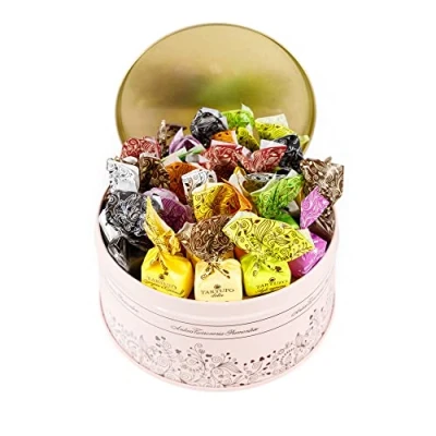 Abbildung von GUSTONE. gemischte Premium Trüffel Collection in edler Geschenkdose 30 hochwertige Schokoladen Trüffelpralinen von Torroneria Piemontese