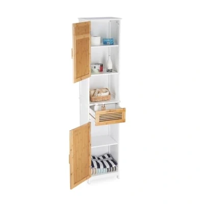 Abbildung von relaxdays Badregal Badschrank hoch