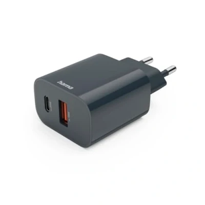 Abbildung von Schnellladegerät, USB C, A, Power Delivery (PD), 20 W, Schwarz