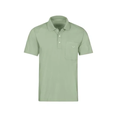 Abbildung von trigema Herren 637602 Polohemd, Green Tea, XXL