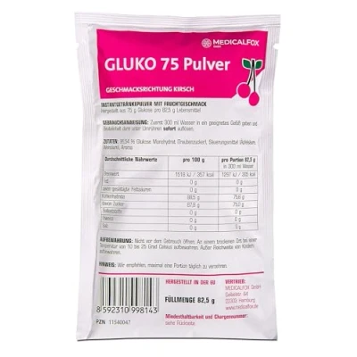 Abbildung von Glukose 75 g Kirsch Plv.z.Her.e.Lsg.z.Ei