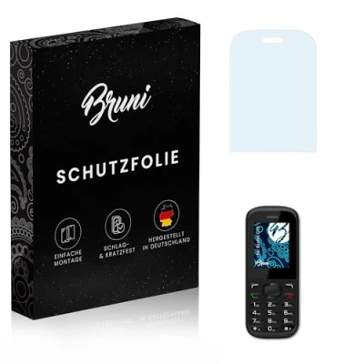 Abbildung von Bruni Schutzfolie kompatibel mit Beafon C70 Folie, glasklare Displayschutzfolie (2X)