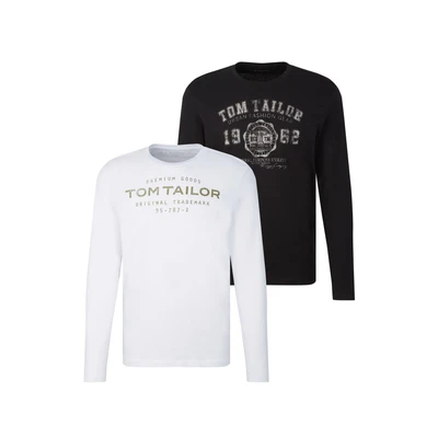 Abbildung von TOM TAILOR Herren Langarmshirt im Doppelpack