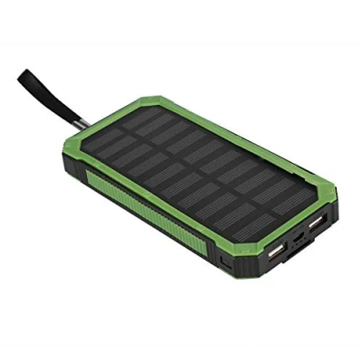 Abbildung von Solar Power Bank, unterstützt Schnellladegerät Bank Sicher und umweltfreundlich für die Schule Reisen den Außenbereich zu Hause(Grün)