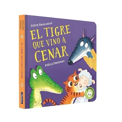 Abbildung von El tigre que vino a cenar (La ovejita cenar. Libro de cartón) (Pequeñas manitas)