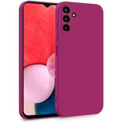 Abbildung von MyGadget Hülle für Samsung Galaxy A13 5G A04s Zweilagige Handyhülle mit Kameraschutz Cover Innenfutter &amp; Silikon außen Wein Rot
