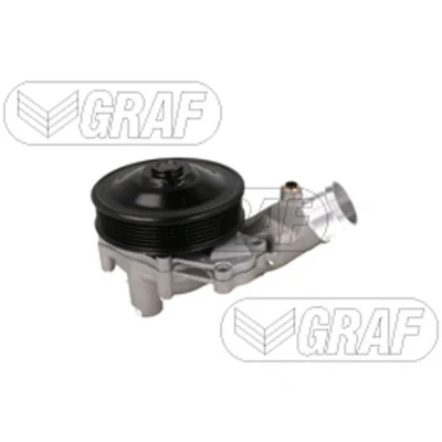 Abbildung von GRAF PA1495 Wasserpumpe mit Dichtung Deckel, ohne Deckel mechanisch Metall 131,5 für Keilrippenriementrieb LAND ROVER: Range Rover Sport