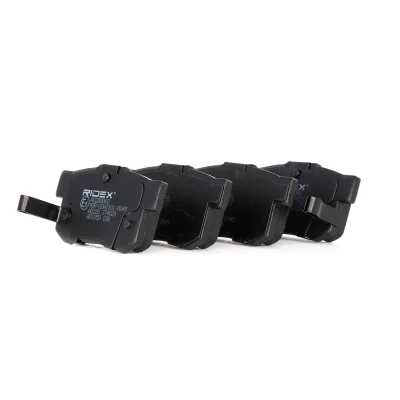 Abbildung von RIDEX 402B0060 Bremsbelagsatz Low Metallic mit akustischer Verschleißwarnung HONDA: CIVIC 7 Hatchback, JAZZ 4, PRELUDE SUZUKI: SX4 I Limousine