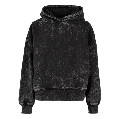 Abbildung von Urban Classics Towel Washed Kapuzenpullover, Damen, Größe: 4XL, Black