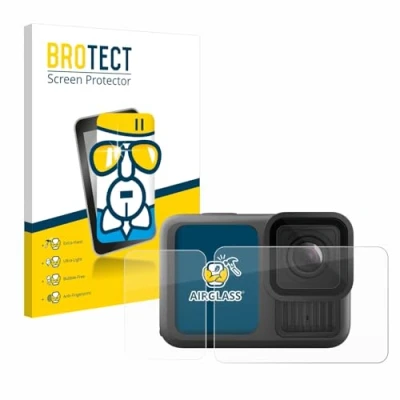 Abbildung von BROTECT Schutzglas für GoPro Hero 13 Black Schutzfolie Panzer Folie Glas [Extrem Kratzfest 9H, Anti Fingerprint, Ultra Transparent]