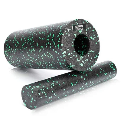 Abbildung von Core Balance HIGH Density Roller EPP FOAM 2 IN 1 Muscle Massager Fitness / Yoga, Größe: One Size, Teal