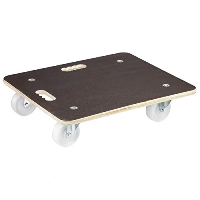 Abbildung von WAGNER Transporthilfe MM 1113 I 59 x 49 13,5 cm Tragkraft 400 kg für schwer beladene Kisten &amp; Möbel 2 Ergo Tragegriffe rutschfeste Oberfläche FSC® Zertifiziert 20111301