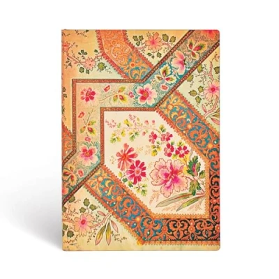 Abbildung von Paperblanks Blumenpracht Bukett auf Elfenbein Notizbuch Midi Flexi Liniert 176 Seiten