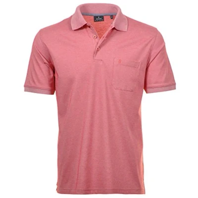 Abbildung von RAGMAN Herren Kurzarm Softknit Poloshirt XL, Hellrot 610