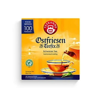 Abbildung von Teekanne Ostfriesen Teefix kräftig schwarz Glasportionen 150g