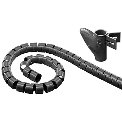 Abbildung von WireTube, robuster Spiralschlauch gegen den Kabelsalat, 2,5m, schwarz