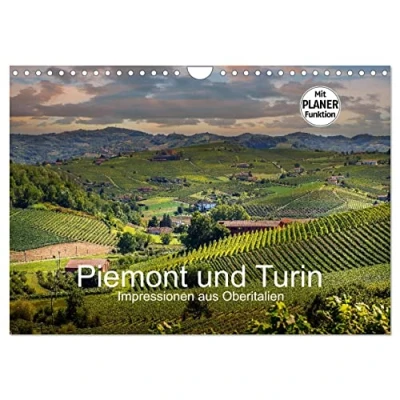 Abbildung von Piemont und Turin (Wandkalender 2025 DIN A4 quer), CALVENDO Monatskalender
