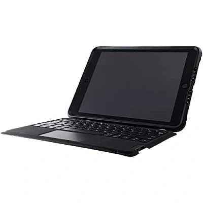 Abbildung von OtterBox UnlmitED Keyboard Hülle für iPad 10,2&quot; (7. gen / 8. 9. gen), Schutzhülle mit NORDIKA Tastatur, nach Militärstandard getestet, Schwarz/Transparant, Keine Einzelhandelsverpackung