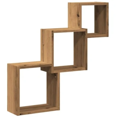 Abbildung von vidaXL Regal Wandregale Artisan Eiche 68x15x68 cm Holzwerkstoff