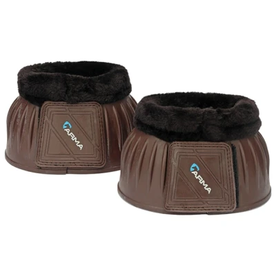 Abbildung von Arma by Shires Hufglocken Schwarzes Fleece Braun Vollblut