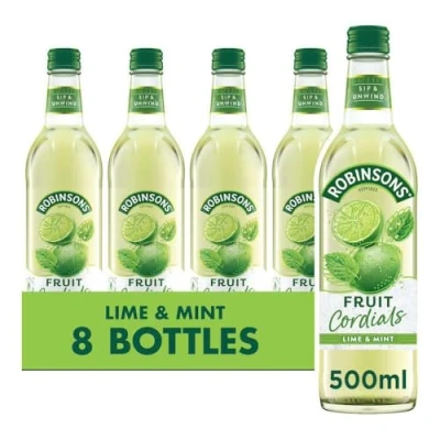 Abbildung von Robinsons Fruit Cordial, Crushed Lime and Mint, 500 ml, 8 Stück
