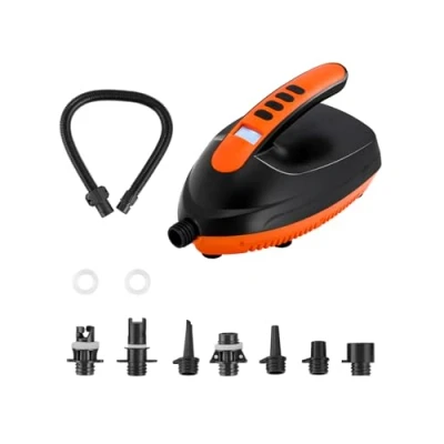 Abbildung von VEVOR Paddleboard Pumpe 20PSI SUP Luftpumpe mit 12V DC Auto Anschluss Aufblasen