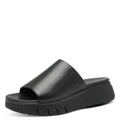 Abbildung von Tamaris Pantolette hoch, Damen, Größe: 38, Black Leder