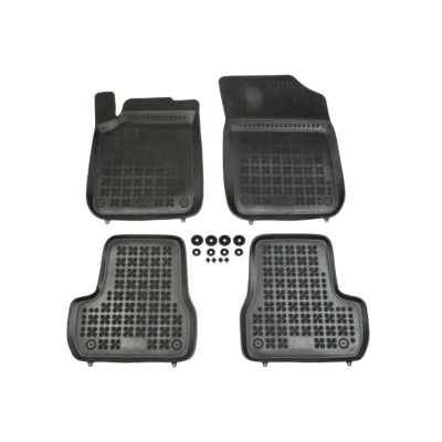Abbildung von REZAW PLAST 201213 Fußmattensatz Gummi vorne und hinten 4 schwarz Maßgefertigt CITROËN: C3 II