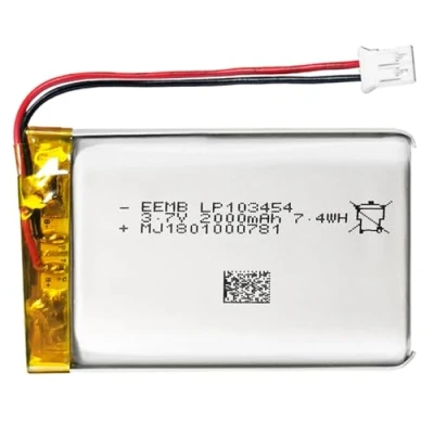 Abbildung von EEMB Lithium Polymer Akku 3,7 V 2000mAh 103454 Wiederaufladbarer Lipo mit JST Anschluss bestätigen Sie die Polarität des Geräts und Anschlusses vor dem Kauf