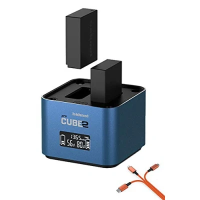 Abbildung von Hähnel ProCube 2 Doppel Ladegerät kompatibel mit Panasonic DMW BLC12 / BLF19 BLG10 BLJ31