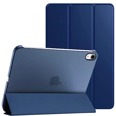 Abbildung von PROTech Hülle für iPad 10. Generation 2022, Slim Stand Cover 10th Gen 10.9 Zoll, unterstützt Touch ID, Auto Wake/Sleep Smart Shell mit durchscheinender Rückseite (blau)