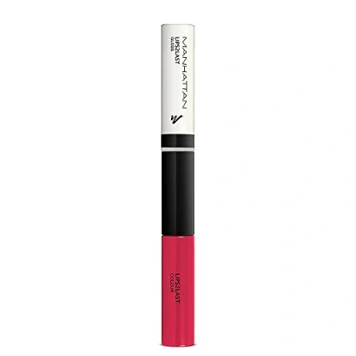Abbildung von Manhattan Lips2Last Colour&amp;Gloss, Lippenfarbe und Lipgloss in einem, Farbe Strawberry Pink 43H, 1 x 8ml