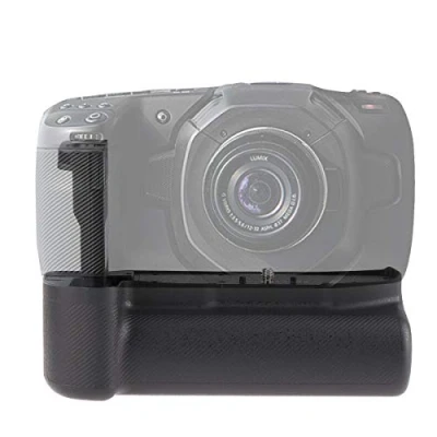 Abbildung von Hersmay Pro Vertical Multi Power Batteriegriff für Blackmagic Pocket Cinema Kamera BMPCC 4K 6K Kamera, Batteriehalter 3X LP E6 Akku