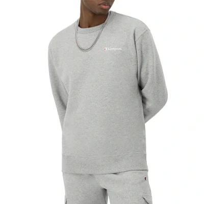 Abbildung von Champion Herren Crewneck, Powerblend Fleece, Hoodie for Men, Script Logo (Reg. Or Big &amp; Tall) Sweatshirt, Oxford Gray y08160, X Large