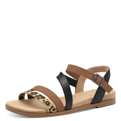 Abbildung von s.Oliver Riemensandalette, Damen, Größe: 38, Leopard comb Schuhe
