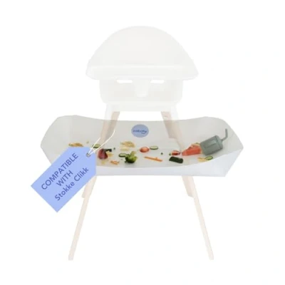 Abbildung von CATCHY Auffangschale Zubehör für den Stokke Clikk Hochstuhl Essensauffänger Krümel und Kleckereien Baby Kinderhochstühle (Hochstuhl separat erhältlich)