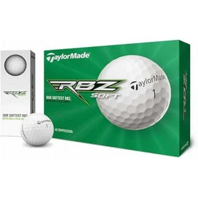 Abbildung von TaylorMade RBZ Soft Dozen Golfbälle, weiß, ein Dutzend 2021