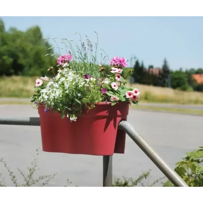 Abbildung von KHW Balkonkasten &quot;Flowerclip XL&quot;, (Set, 2 St.), BxcTxH: 58x27x28 cm