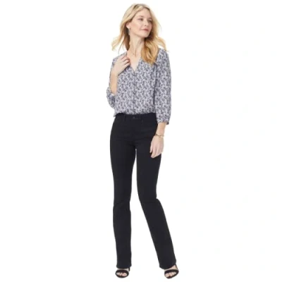 Abbildung von NYDJ Damen Petite Barbara Bootcut Flare &amp; Slimming Fit Pants Jeans, Schwarz, 48 Zierlich